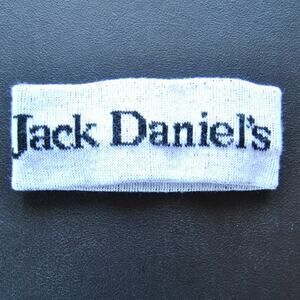Jack Daniel's White & Black Headband 8 inches x 3 inches